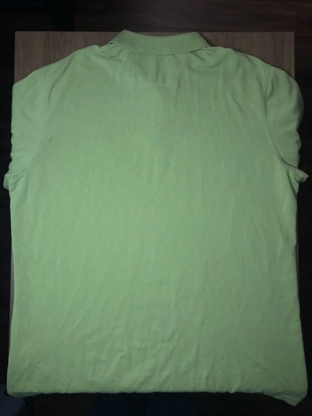 Banana Republic Polo XL Green Casual Mens Shirt Solid With Elephant Logo